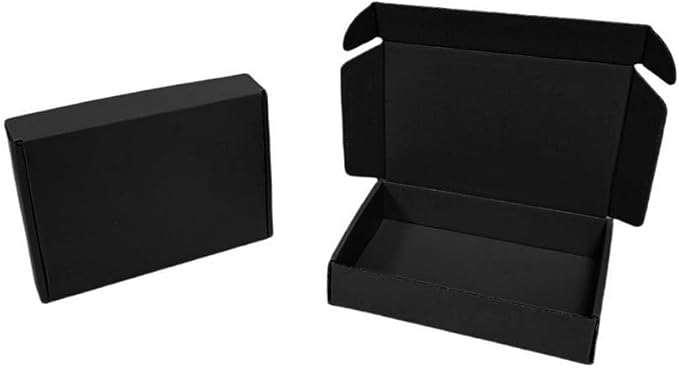 10 Pcs 11.8 x 7.9 x 3.2 inches Corrugated Cardboard Gift Boxes Recyclable - Image 6