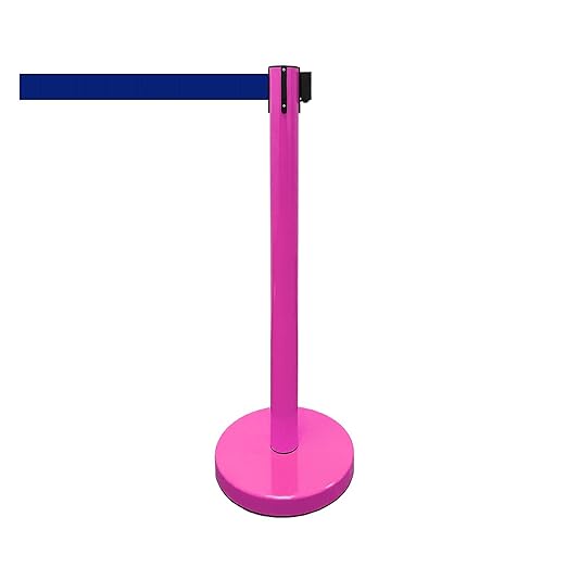 VIP Crowd Control Retractable Belt Stanchion Queue Safety Barrier Set - Image 4