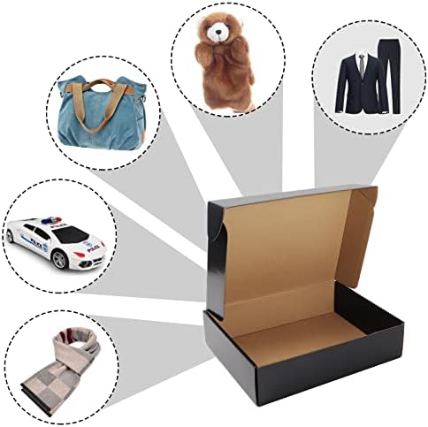 EXYGLO 20 Pack 12x9x3 Black Shipping Boxes for Packaging Small Business - Image 5