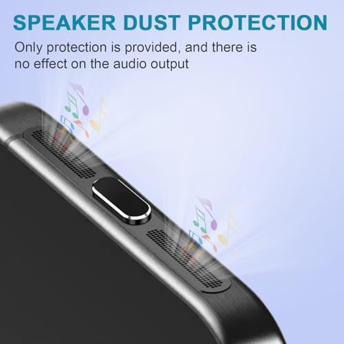 USB C Dust Plug, 4 Pack USB C Port Cover, Type C Charging Port Plug Cover with Speaker Dust Cover, Phone Accessories for iPhone 17, iPhone 15/16/16 Plus/16 Pro/16 Pro Max - Image 3