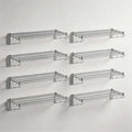 8 Pack 14" x 48" Chrome Wire Wall Mounted Shelf, Commercial NSF Heavy Duty Storage Rack, Metal Shelving, 360 lb Capacity by Zedfire