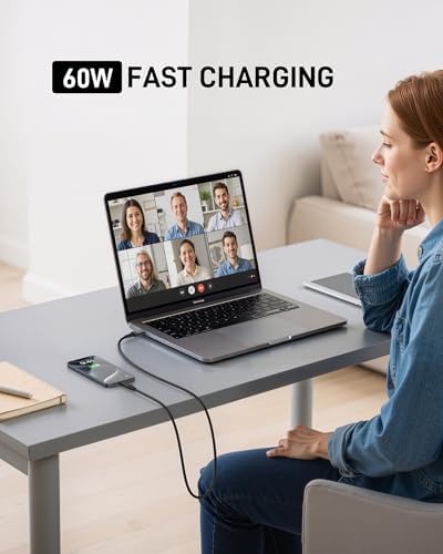 USB A to USB C Cable Fast Charging 10FT 2Pack, Long USB C Cable for Car - Image 4