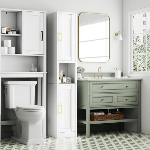 12 inch Wide Pantry Cabinet with Adjustable Shelves, Narrow Storage Cabinet - Image 4