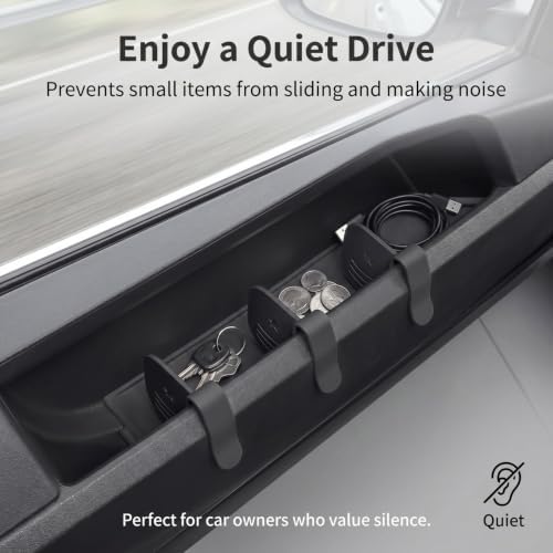 4 PCS Car Door Side Storage Partition, Divider Baffle Car Side Organizer, Car Door Compartment Storage Partition, Universal for Cars SUVs (Black) - Image 6