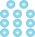 PATIKIL 28mm Plastic Book Binding Discs, 11 Pack Discbound Expansion Discs Heart Binder Rings for DIY Notebook Planner, Blue by PATIKIL