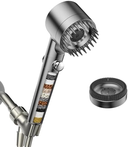 Filtered Shower Head with Handheld,High Pressure Shower Heads with Filters by Sipaote