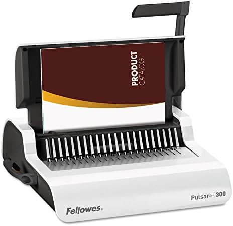 Fellowes 5006801 Comb Binding Machine, 300 Sht Cap, White by FellowesBrands