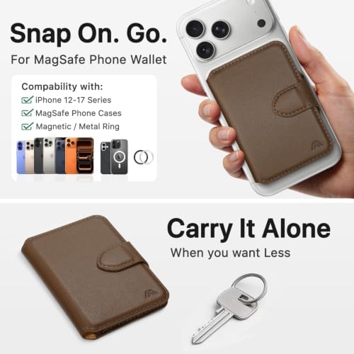 for MagSafe Wallet, Magnetic Phone Wallet RFID Blocking Strong Magnet - Image 4