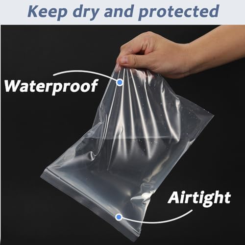 20 PCS 9"x 12" Thick 5 Mil Seal Reclosable Clear Zip Poly Lock Plastic Bags - Image 5