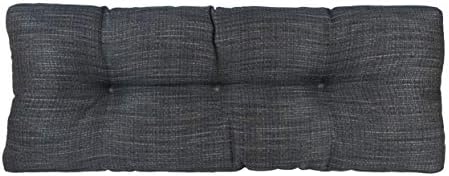 Klear Vu The Gripper Non-Slip Tufted Bench Cushion for Indoor Furniture, Assembled in USA, Entryway Storage, Bay Window, Corner Nook or Piano Seat, 35 Inches, Solid Denim - Image 2