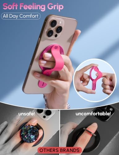 GripMate for MagSafe Phone Grip for iPhone, Slim Magnetic Phone Ring Holder - Image 3