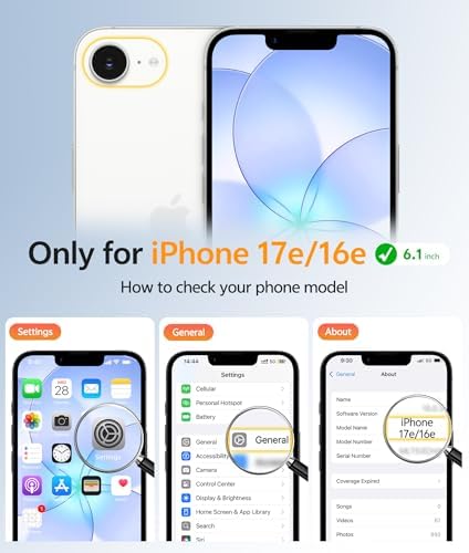 FNTCASE for iPhone 17e/ iPhone 16e Case, Fit for Magsafe, Screen Protector - Image 2