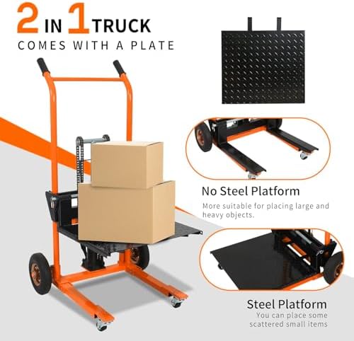 Tory Carrier Hydraulic Wich Stacker, 440lbs Capacity 35.8in Lifting Height - Image 4