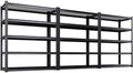 3Pack-78 ''H Storage Shelves, 45.6‘’W Garage Shelving, Adjustable Garage Shelves, 3000lbs Heavy Duty Shelving ,5 Tier Garage Storage Shelves,Easy-To-Install Metal Shelf Storage Rack Shelving Unit by KORVENA