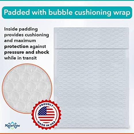 250 Pack USA Made Poly Bubble Mailers 6x10 Inches Shipping Padded Envelopes - Image 6