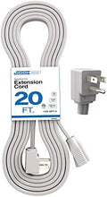 Appliance Extension Cord - 20ft Heavy Duty Gray Extension Wire, Appliance by DDON+USA
