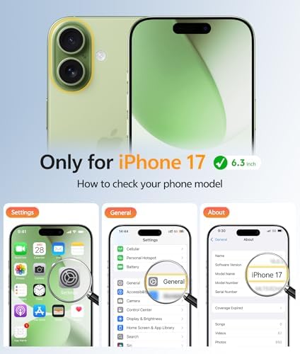 FNTCASE for iPhone 17 Case, Compatible with Magsafe, Glass Screen Protector - Image 2