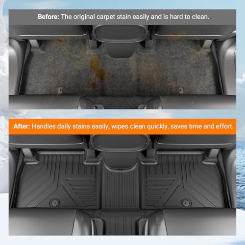 powoq Floor Mats Cargo Mat Compatible with 2026 Palisade 7 Seats Fuel - Image 3