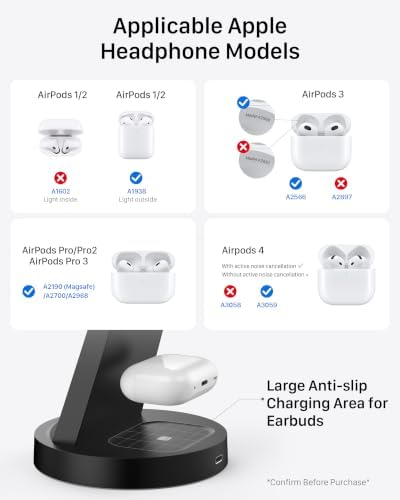 Anlmz 3 in 1 Charging Station - Wireless Charger for Apple Multiple Devices - Image 5