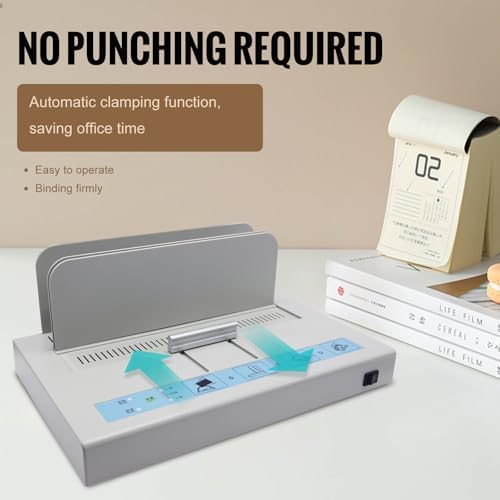 Thermal Binding Machine Book Binder Machine Book Binding Kit 500 Sheets Capacity Thermal Binder A3/A4/A5 Document with Glue Strips Cover 110V Hot Melt Machine Heat Binder Contract Document Invoice - Image 2