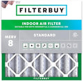 Filterbuy 25x25x4 Air Filter MERV 8 Dust & Allergy Defense (1-Pack) by Filterbuy