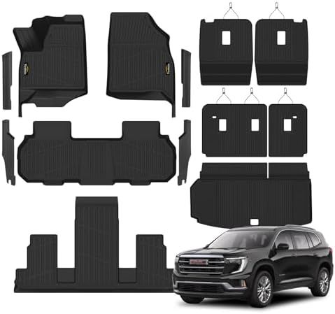 Floor Mats & Cargo Mat with Backrest Mat for Chevy Traverse 2024-2026 by YonMeoo