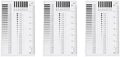 HARFINGTON 3pcs High Precision SEC Size Estimation Chart 90x55mm 0.16mm Covered Transparency Flaw Detection Film Ruler for Diameter and Line Width Defects Measuring by HARFINGTON