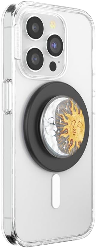 PopSockets Phone Grip for MagSafe, Magnetic Holder- Sun and Moon - Image 2