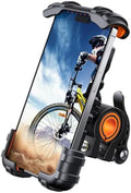 Lamicall Bike Phone Holder Motorcycle Mount - One-Hand Operation, Lockable by Lamicall