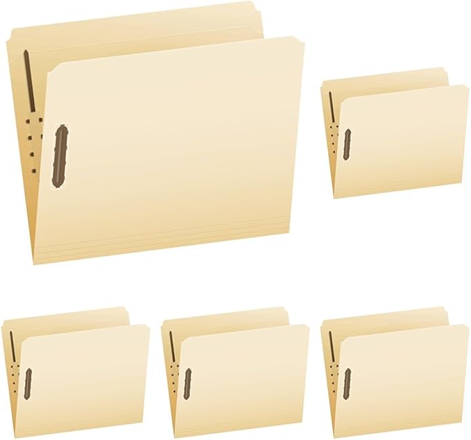 Pendaflex Manila Fastener Folders, Letter Size, 2 Fasteners, Straight Cut by TOPSProducts