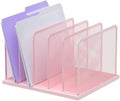 Kuntine.B 5-Section Upright Desk File Organizer Pink 1 Pack by KuntineB