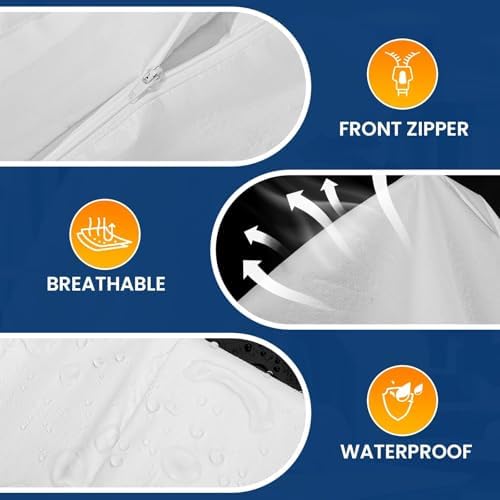 CAREGY 2 Pack/25 Pack Hazmat Suits Disposable Protective Coveralls - Image 2