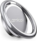 Lamicall Silver Cell Phone Ring Finger Stand, Metal Grip Kickstand by Lamicall
