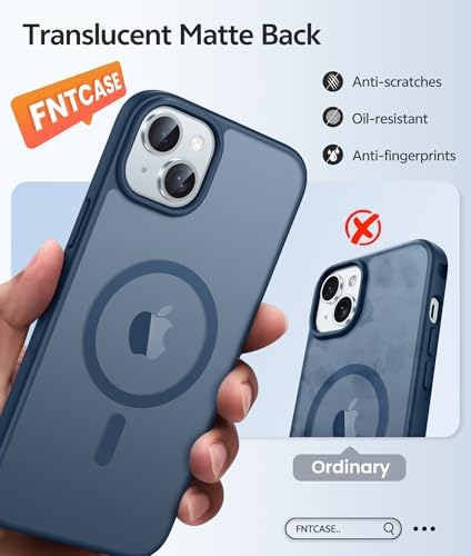 FNTCASE for iPhone 15/14/13 Case, Fit for Magsafe, Glass Screen Protector - Image 6
