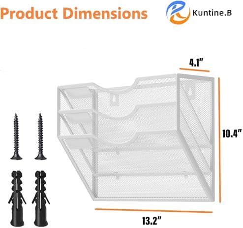 Kuntine.B Wall File Organizer Office Hanging Magazine Holder Wall File Organizer for Office Home - Image 2