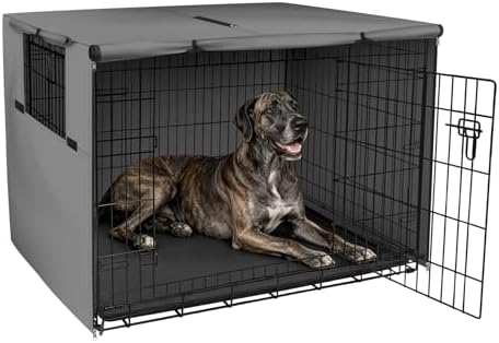 Explore Land Dog Crate Cover, 54 inches, Grey by ExploreLand