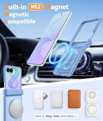 FNTCASE for Samsung Galaxy Z Flip 8 Case, Fit for Magsafe, Screen Protector - Image 3