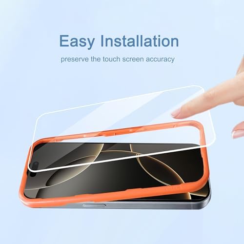 Ailun Screen Protector for iPhone 16 Pro Max, 3 Pack, Tempered Glass - Image 6