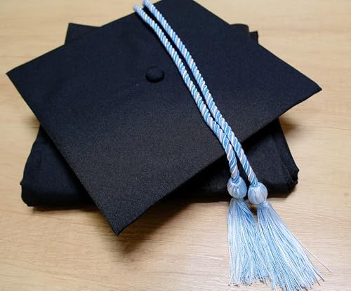 Graduation Honor Cords, 68" Long (Sky Blue/White) - Image 2