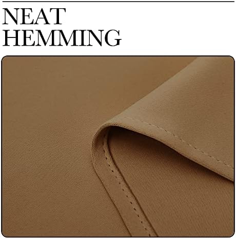 NICETOWN Door Curtain for Doorway Privacy, Curtains 132" Length, Room Divider Curtain Cover, Blackout Temporary Insulated Closet Curtain for Bedroom Closet (Gold Brown, 1 Panel, 11ft Tall x 5ft Wide) - Image 7