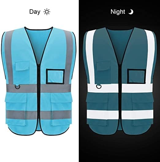 BeautyWill Custom Logo Safety Vest Class2 High Visibility Reflective Vest - Image 7