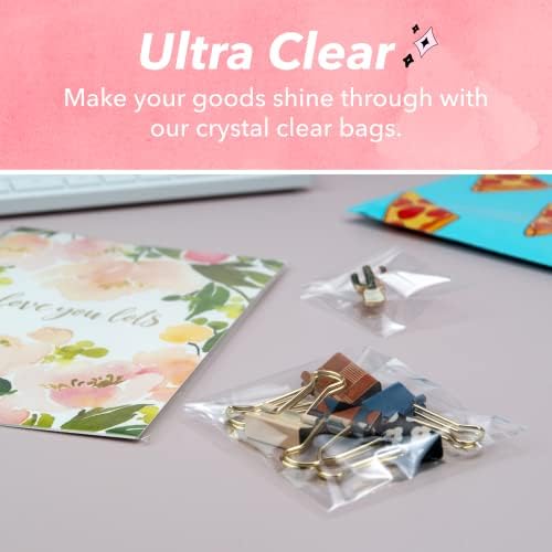 6x9 Self Sealing Cellophane Bags (1000 Pack) - Clear Cookie Bags - Image 4