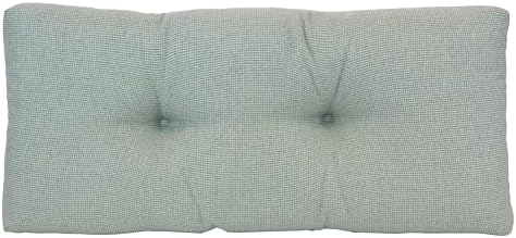 Klear Vu The Gripper Non-Slip Tufted Bench Cushion for Indoor Furniture, Assembled in USA, Entryway Storage, Bay Window, Corner Nook or Piano Seat, 30 Inches, Solid Spa by KlearVUHomeTextiles