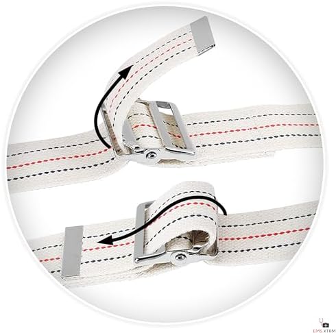EMS XTRM Gait Belts - Essential Transfer Belts for Seniors and Physical Therapy, Durable and Comfortable, Nurses, Home Health Aides, Physical Therapists (Metal Buckle - Beige) - Image 5