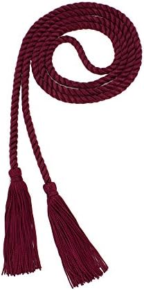 Tassel Depot Graduation Honor Cord - Maroon - Every School Color Available - Made In Usa by TasselDepot