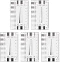 HARFINGTON 5pcs High Precision SEC Size Estimation Chart 8cm Covered Transparency Flaw Detection Film Ruler for Diameter and Line Width Defects Measuring by HARFINGTON
