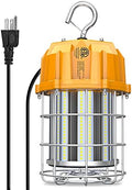 150W LED Temporary Work Light 22500LM 360° Lighting ETL Listed 10' Cable with 120V Plug Portable Hanging Construction Work Lights with ON/Off Switch for Job Site Warehouse Garage Shop Area Lighting by Unknown