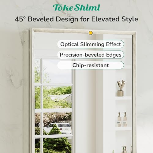 TokeShimi 36 x 24 Brushed Nickel Recessed Medicine Cabinet, Assembly Required, Bathroom Mirror Medicine Cabinet, Lightweight Aluminum Frame， Stepless Adjustable Shelves, Tempered Glass - Image 4