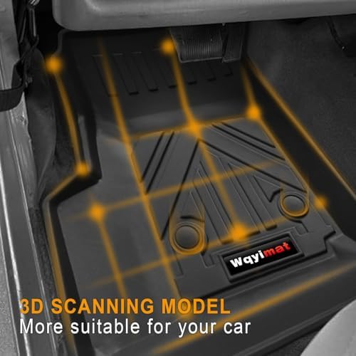 Custom for 1997-2006 Jeep Wrangler TJ/LJ Accessories Front Floor Mats Liner 2 Pcs All Weather TPE (for1997-2006 Jeep Wrangler TJ/LJ Front Floor Mat 2 Pcs) - Image 2