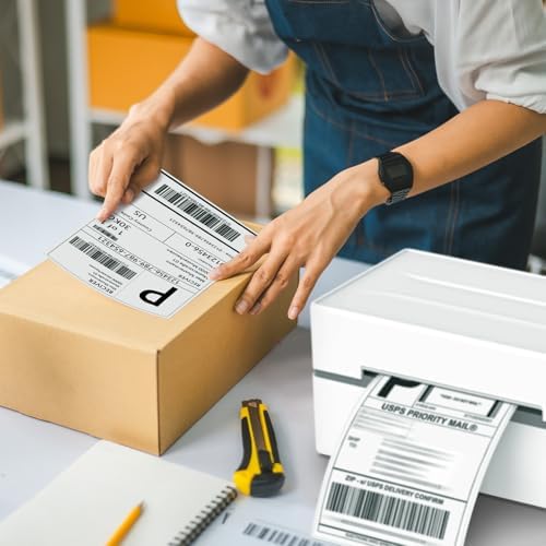 METRONIC Shipping Labels 4x6 500 PCS Fanfold Direct Thermal Labels - Image 7
